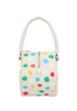 x Yayoi Kusama 2023 Square Bag, &pound;1,900, Handbags, Cream, Leather, Back view